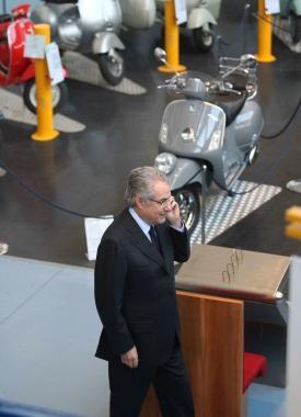 Il presidente e Ad del Gruppo Piaggio Roberto Colaninno  