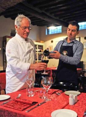 Bruno Lottini (a sinistra) con il figlio Jonathan 