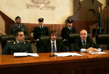 La conferenza stampa col capo della squadra mobile Filippo Ferri a Firenze 