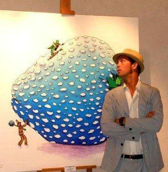 <b>PITTORE </b>Francesco Baronti 38 anni ha esposto allultima Biennale 