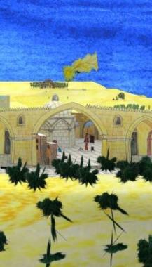 Unimmagine del presepe virtuale presentato al Santa Caterina   