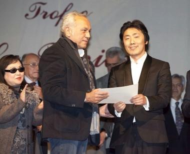 Paolo Spadaccini (a sinistra) presidente del Pucciniano 