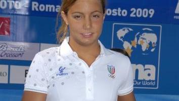 Federica Meloni premiata per il nuoto