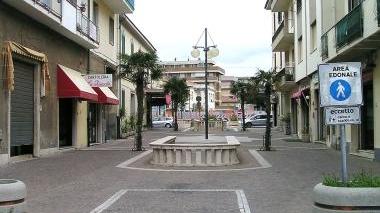 Via del Popolo, la zona dove sono in costruzione gli ascensori