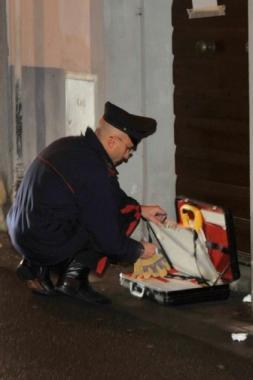 I rilievi dei carabinieri 