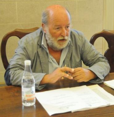 Il geometra ed ex assessore comunale Marco Chiari e a destra uno dei suoi difensori, lavvocato Carlo Di Bugno (Vip) 