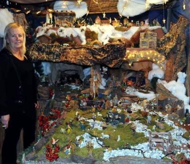 Il bel presepe realizzato dalla signora Simona Guidi    