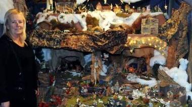 Il bel presepe realizzato dalla signora Simona Guidi