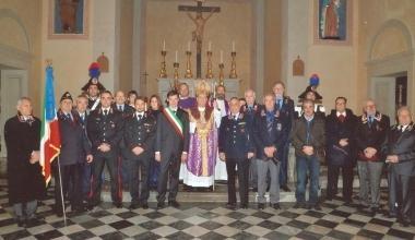 Festa a Cerreto per l'anniversario dell'associazione dei carabinieri