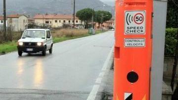 Uno dei quattro speed check installati in via Marconi