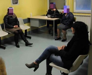 La sala dattesa al Pronto soccorso e a destra Claudio Salvadori della Uil   