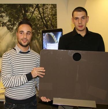 Valentino Buffolino e Niccol&ograve; Ermini con un riscaldamento del futuro     