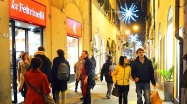 Negozi in via degli Orafi e la galleria di Panorama