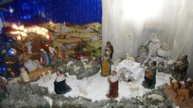 Il presepe allestito da Mirko Barisani
