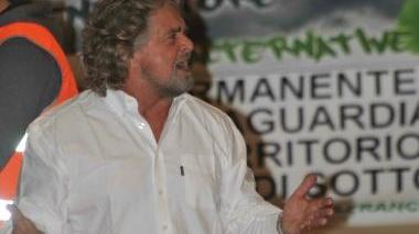 Beppe Grillo in una recente apparizione a Castelfranco