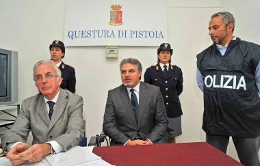 Da sinistra il questore Maurizio Manzo e il dirigente Antonio Fusco 