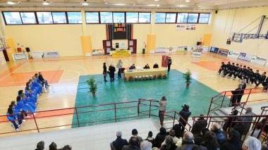 Inaugurazione del palazzetto col sindaco