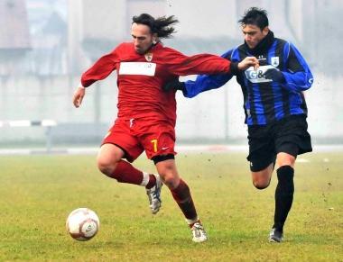 Alessio Flora autore di uno dei due gol giallorossi    