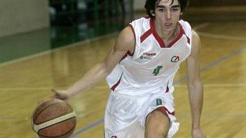 Guidi, autore di nove punti contro il Pellegrini Grosseto