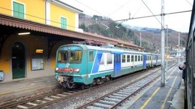 Il treno alla stazione di Pracchia