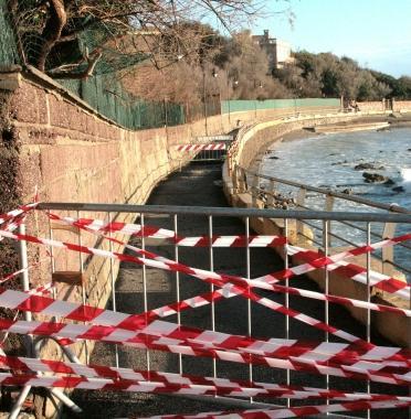 In alto volontari al Lillatro Sopra la passeggiata 