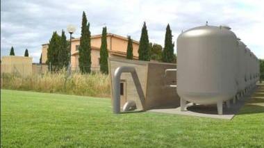 La simulazione al computer di come verrà realizzato l’impianto