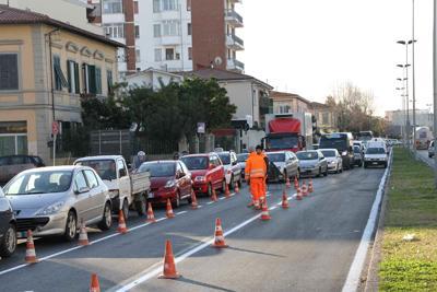 Il cantiere in corso