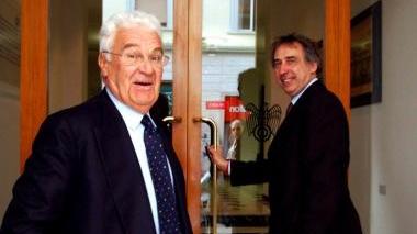 Rossignolo e il sindaco Cosimi entrano nella sede della Confindustria