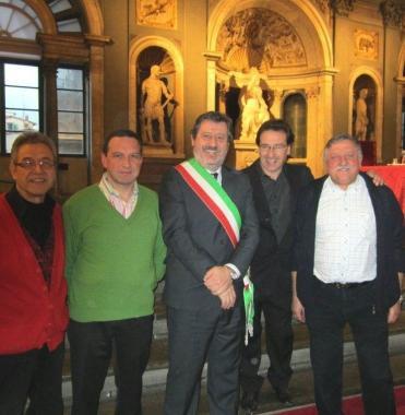 La delegazione a Palazzo Vecchio 