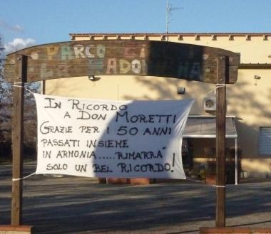 Lo striscione apparsoa a San Pierino      