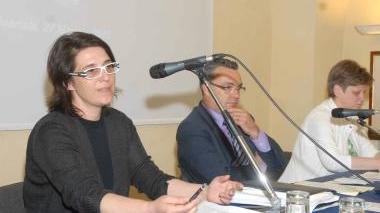 Beatrice Bini (a sinistra) presidente del consorzio Pmi