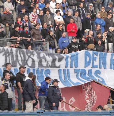 Tifosi nerazzurri in curva Nord     