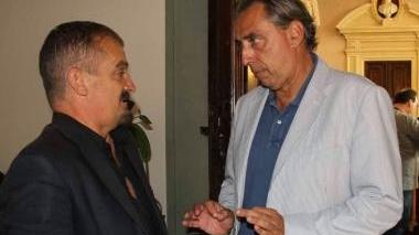 L’assessore Mauro Grassi col sindaco. A sinistra Gulì e Amadio