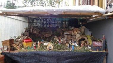 Il presepe realizzato da Giovanni Martinelli di Nozzano San Pietro a Lucca