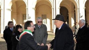 Napolitano incontra la delegazione di Pistoia