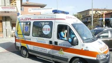 Un mezzo di soccorso della Misericordia di Monsummano