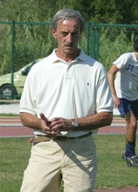 Gabriele Vicini tecnico dellImpavida Vernio che ha vinto due gare di fila 