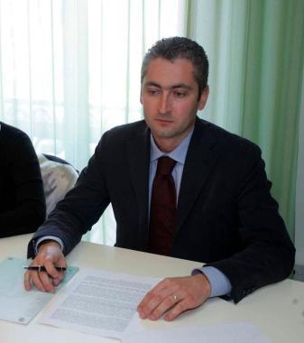 A sinistra il sindaco Campatelli   
