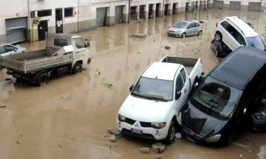 Gli effetti dellalluvione che ha colpito Aulla   