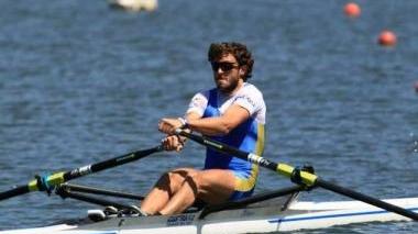 <b>AI REMI.</b> Il canottiere orbetellano Gianluca Santi