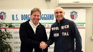 L’ad del Borgo Mauro Paganelli con il nuovo allenatore Aldo Firicano