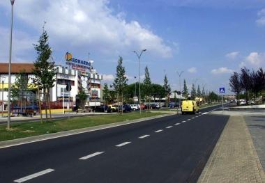 A destra una veduta del viale Togliatti, sotto il sindaco di Vinci Dario Parrini   