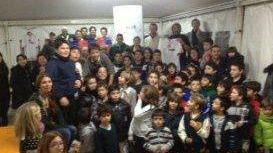 <b>SETTORE GIOVANILE</b> I ragazzi presenti alla festa degli auguri