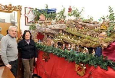 Arte e creatività nel maxi presepe di casa Persico