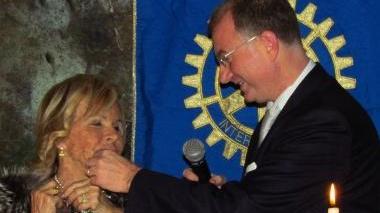 Anna Molinari con il presidente Veroli
