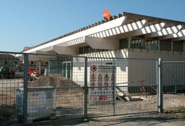 La nuova biblioteca in costruzione a Rosignano Solvay 