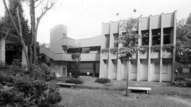 <b>TERME.</b> L’impianto di San Carlo e a sinistra Giovanni Pedrazzi