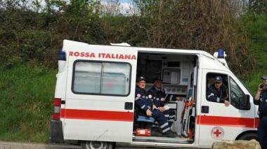 Un’ambulanza della Croce Rossa