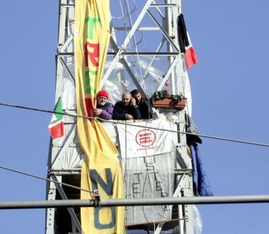 La protesta a Milano 