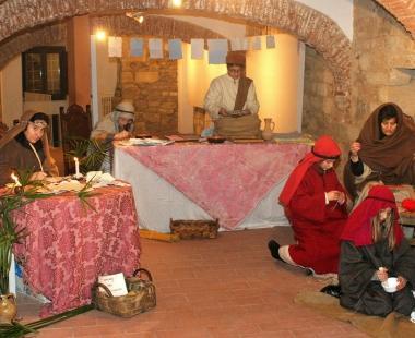 Una delle botteghe di sosta del presepe  
